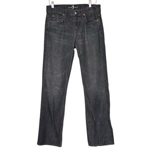 7 For All Mankind slouchy Jeans Mens 32 Straight Leg Button Fly Stretch Denim
